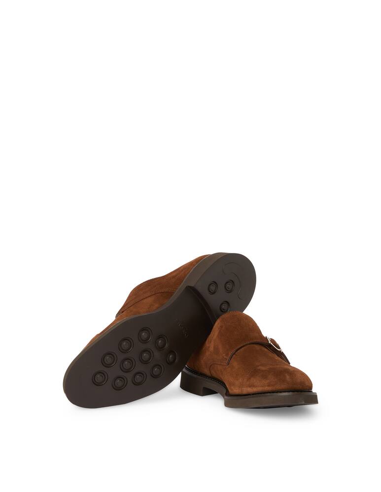 rinascente Doucal's Double monk suede shoes