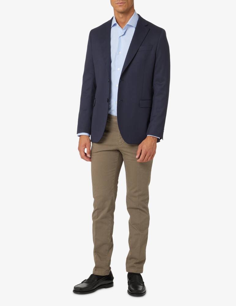 rinascente Mazzarelli Striped popeline shirt - Light blue