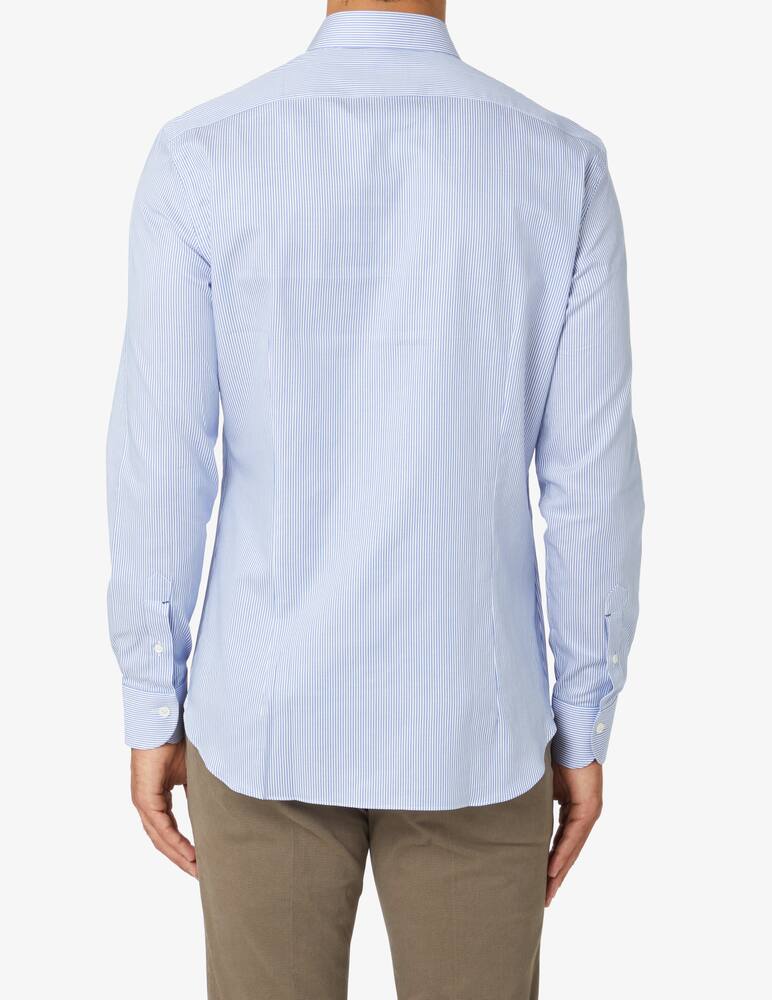 rinascente Mazzarelli Camicia base twill bastoncino slim - Azzurro