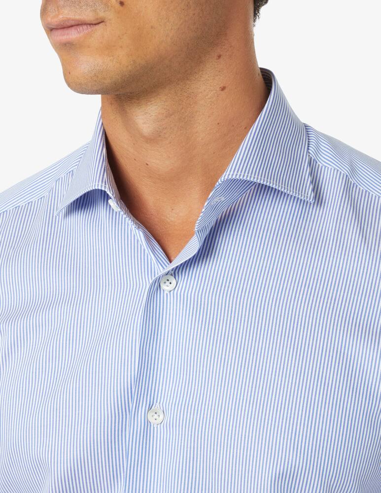 rinascente Mazzarelli Camicia base twill bastoncino slim - Azzurro