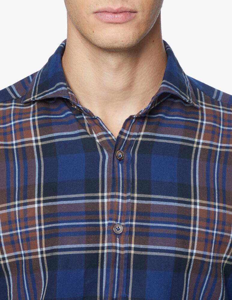 rinascente Giannetto Portofino Camicia flanella a quadri lavata