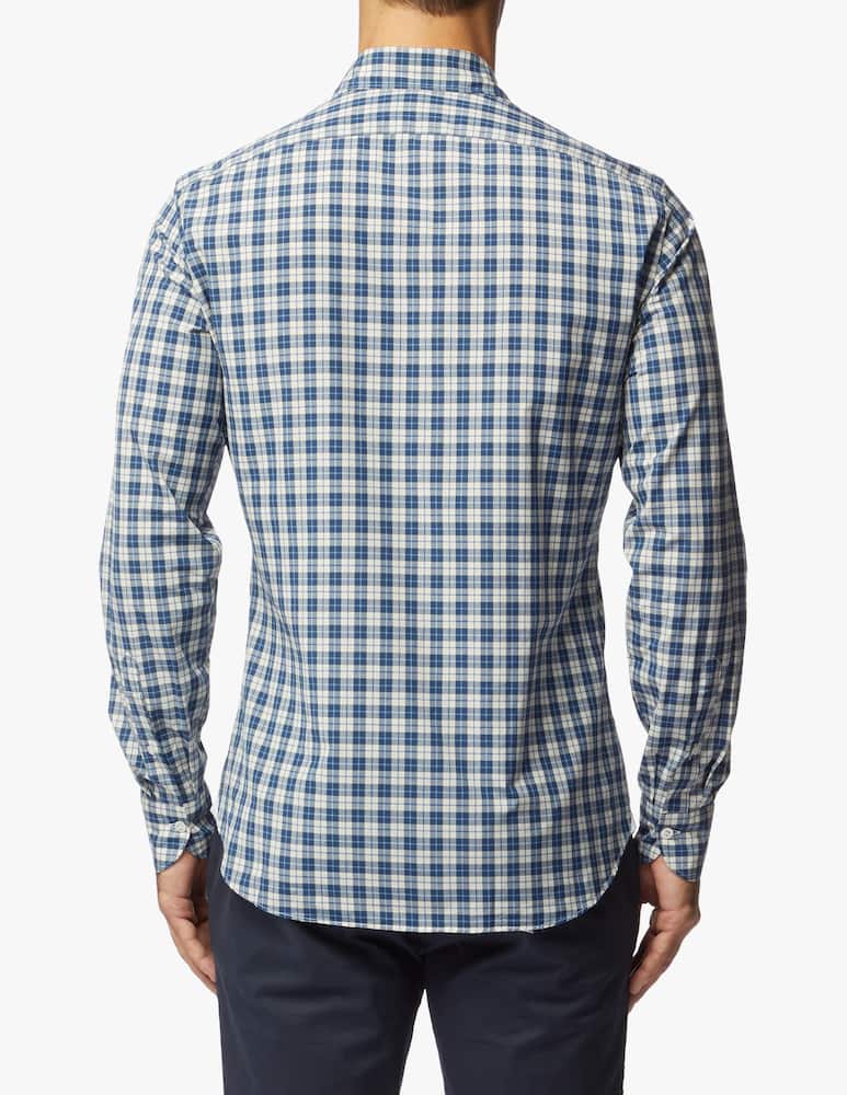 rinascente Giannetto Portofino Small check washed shirt