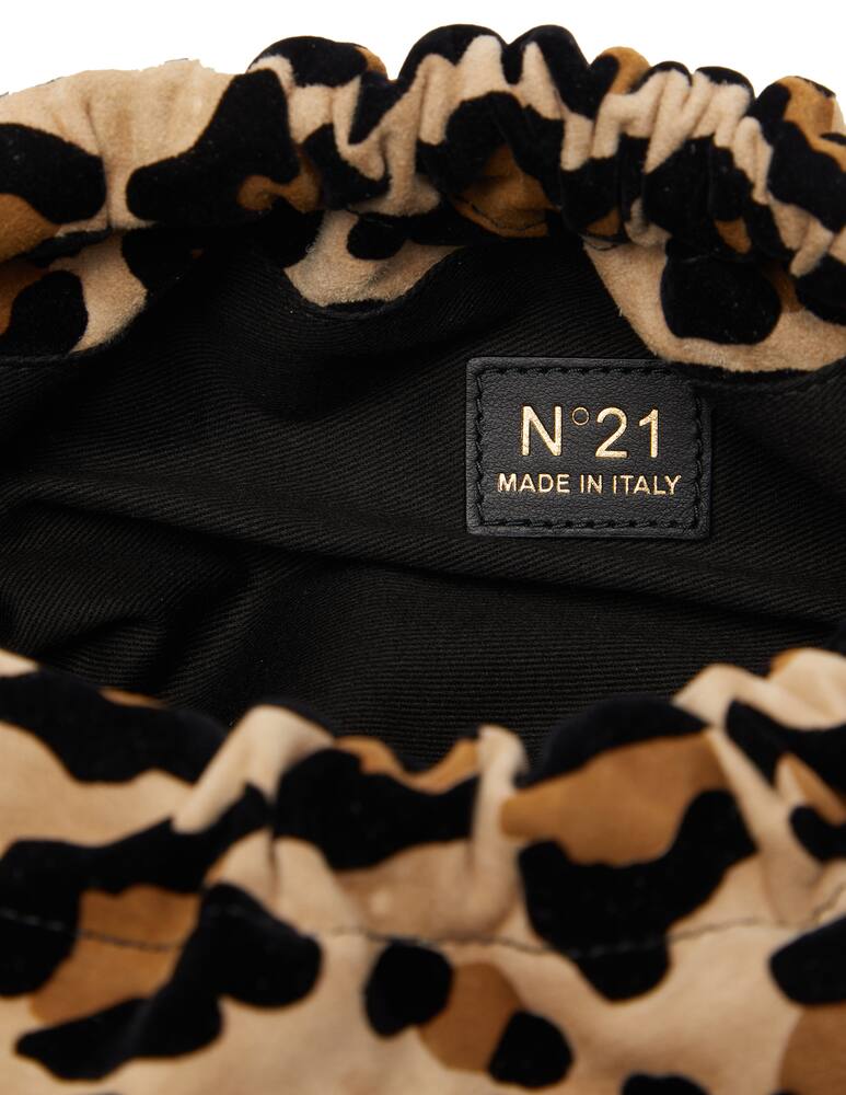 rinascente N°21 Clutch with leopard print Coulisse Eva