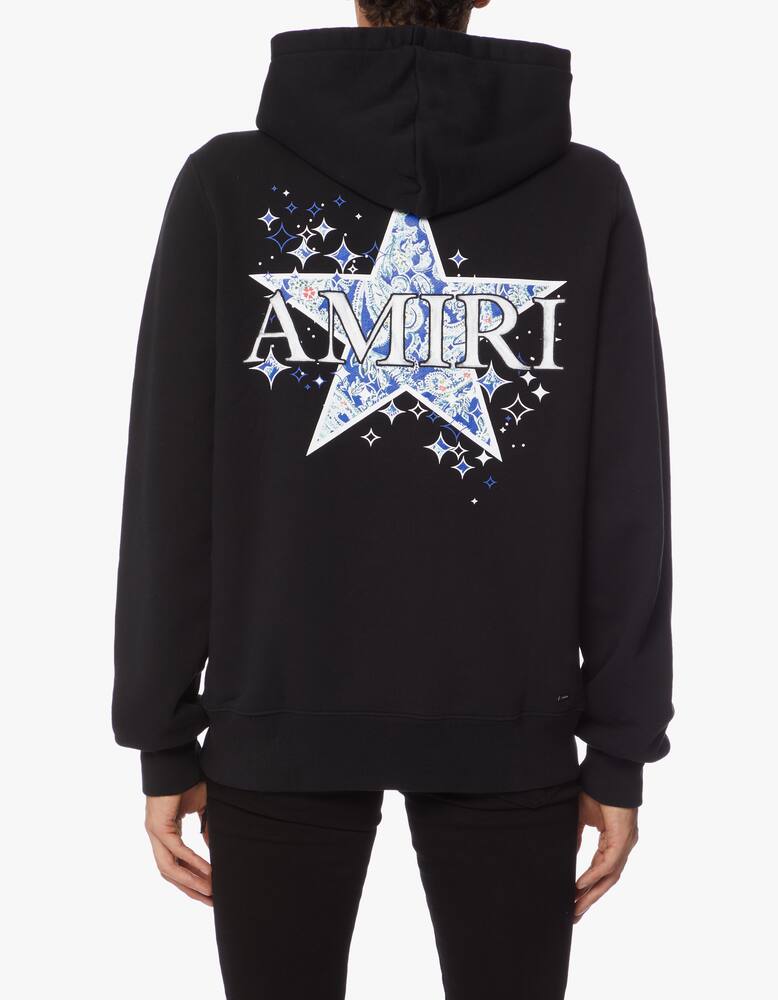 rinascente Amiri Paisley star hoodie