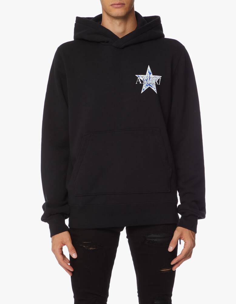 rinascente Amiri Paisley star hoodie