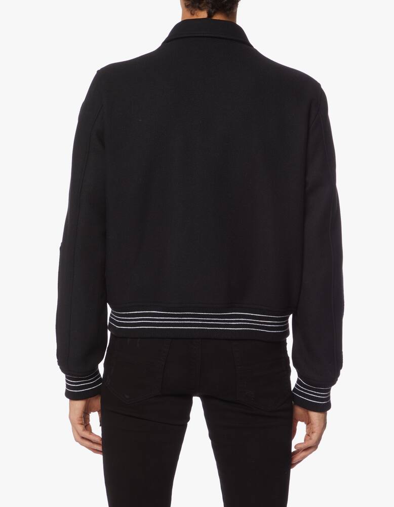 rinascente Amiri Bones varsity jacket - black
