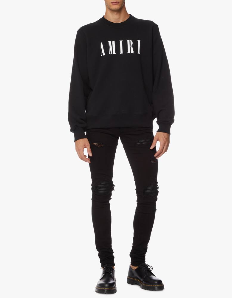 rinascente Amiri Amiri core logo crewneck - black