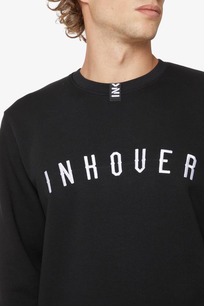 rinascente Inkover Logo embroidery roundneck sweatshirt - Black