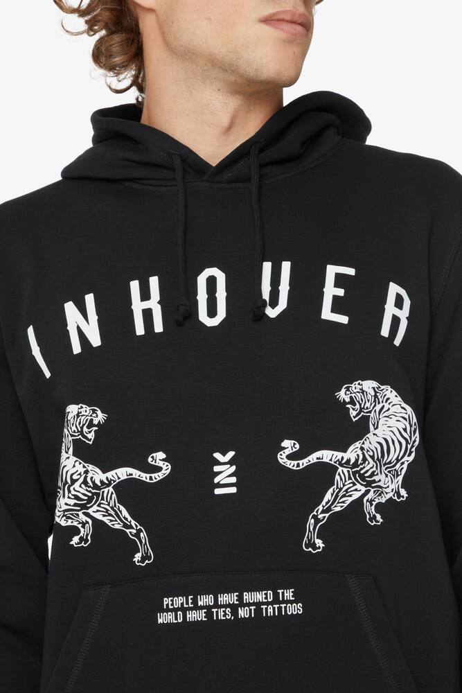 rinascente Inkover Tiger logo hoodie - Black