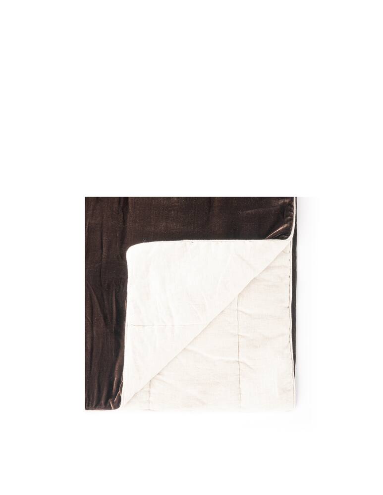 rinascente Once Milano Velvet and Linen Blanket