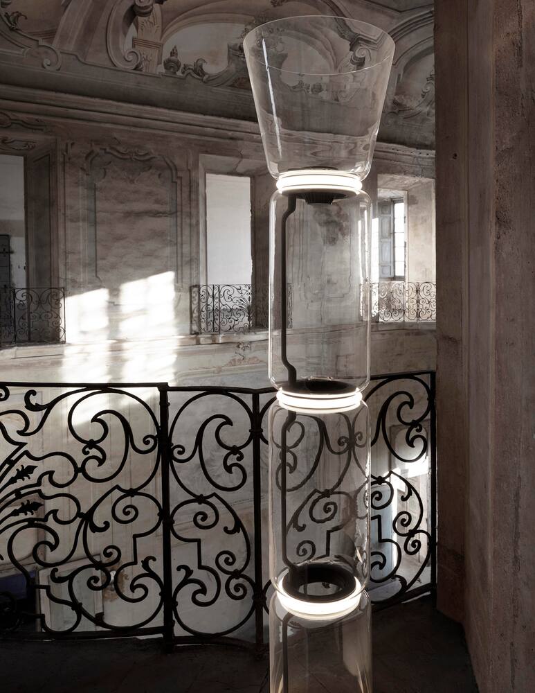 rinascente Flos Noctambule F3 High Cylinders and Cone Floor Lamp