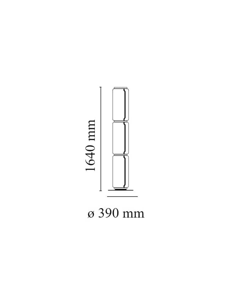 Flos Lampada da pavimento Noctambule F3 High Cylinders - immagine 3 Flos Lampada da pavimento Noctambule F3 High Cylinders - immagine 3