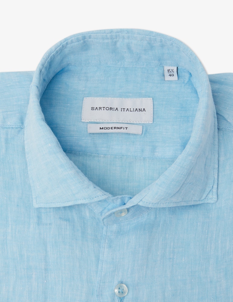 Sartoria Italiana Modern linen shirt - picture 2 Sartoria Italiana Modern linen shirt - picture 2