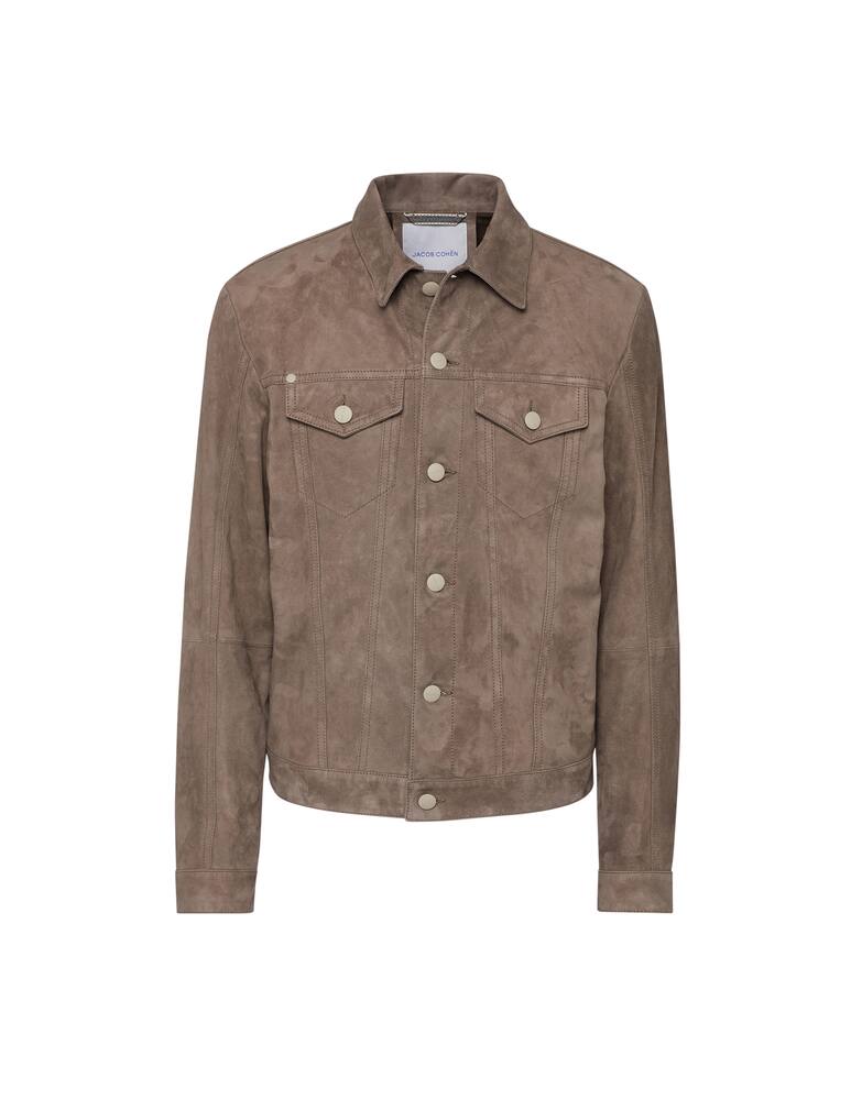 rinascente Jacob Cohen Giacca trucker manica lunga in pelle 