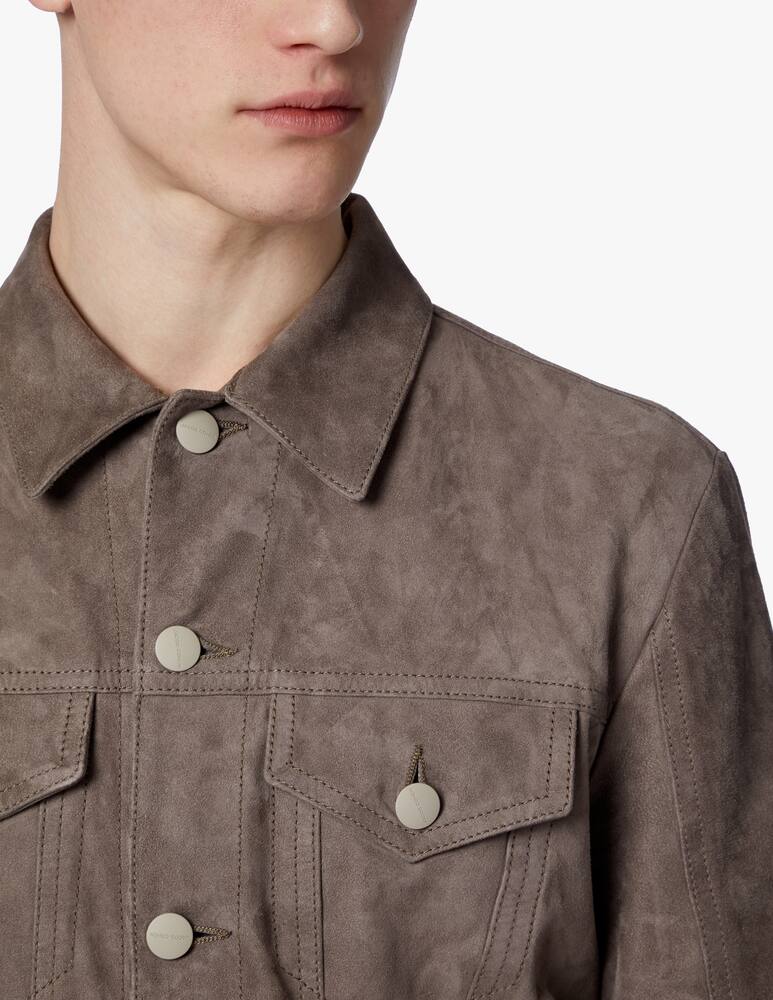 rinascente Jacob Cohen Giacca trucker manica lunga in pelle 