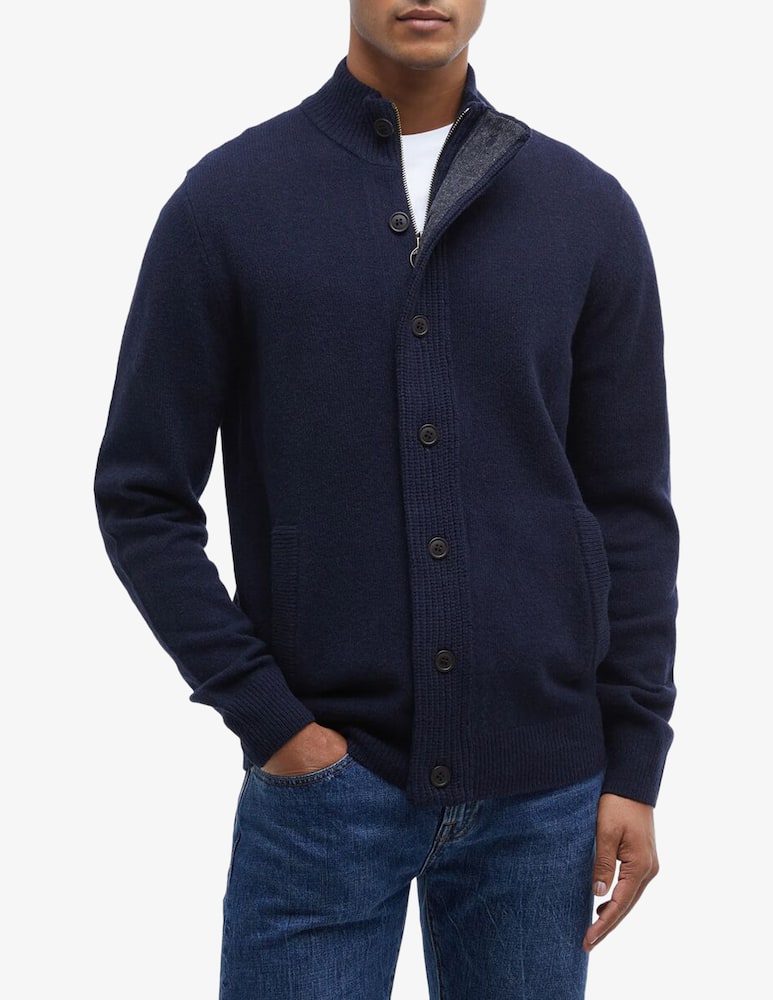 rinascente Barbour Cardigan in lana con zip e bottoni