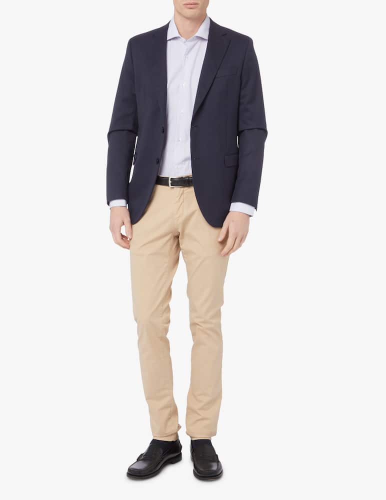 rinascente Sartoria Italiana Camicia riga sottile slim collo francese