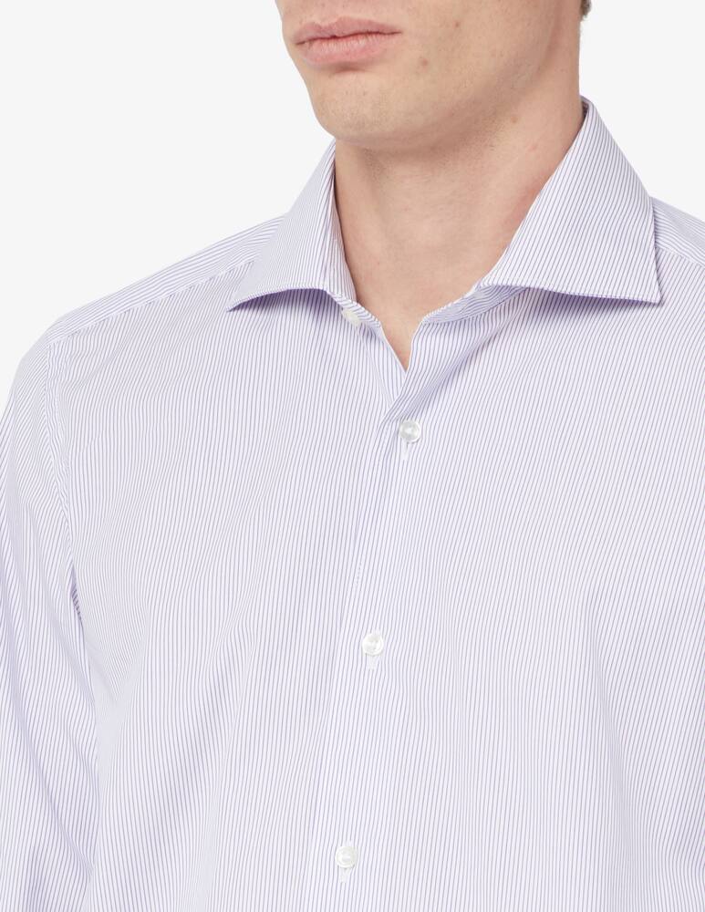 rinascente Sartoria Italiana Camicia riga sottile slim collo francese