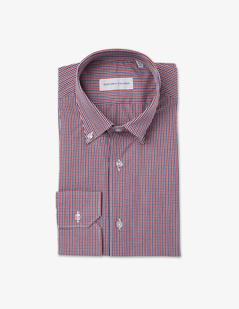 Sartoria Italiana Camicia quadro bicolore - immagine 1 Sartoria Italiana Camicia quadro bicolore - immagine 1