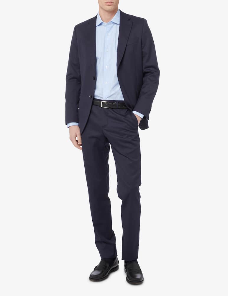 Sartoria Italiana Camicia rigata slim collo francese - immagine 2 Sartoria Italiana Camicia rigata slim collo francese - immagine 2