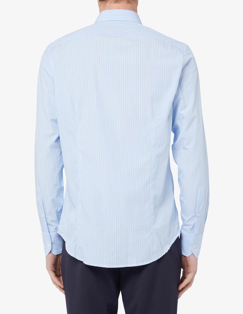 Sartoria Italiana Camicia rigata slim collo francese - immagine 3 Sartoria Italiana Camicia rigata slim collo francese - immagine 3