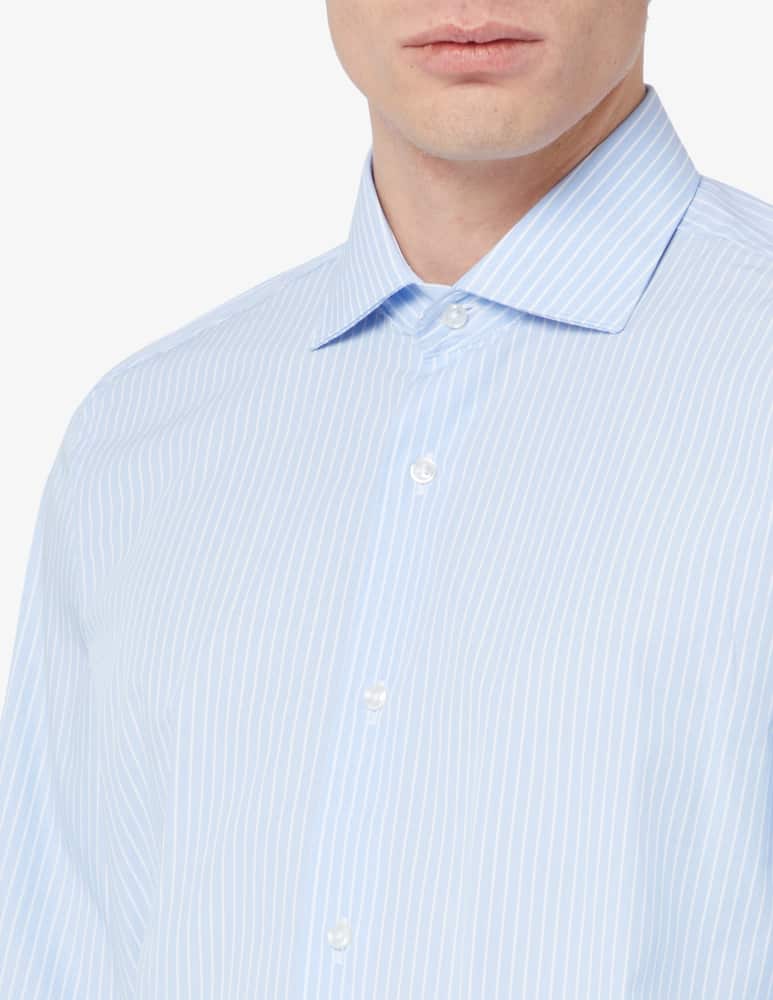 Sartoria Italiana Camicia rigata slim collo francese - immagine 4 Sartoria Italiana Camicia rigata slim collo francese - immagine 4