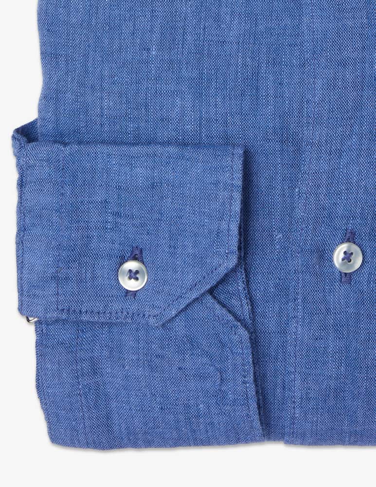 Sartoria Italiana Camicia lino reg alamari collo milano - immagine 2 Sartoria Italiana Camicia lino reg alamari collo milano - immagine 2