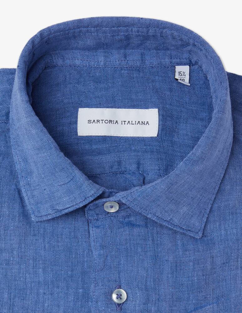 Sartoria Italiana Camicia lino reg alamari collo milano - immagine 3 Sartoria Italiana Camicia lino reg alamari collo milano - immagine 3