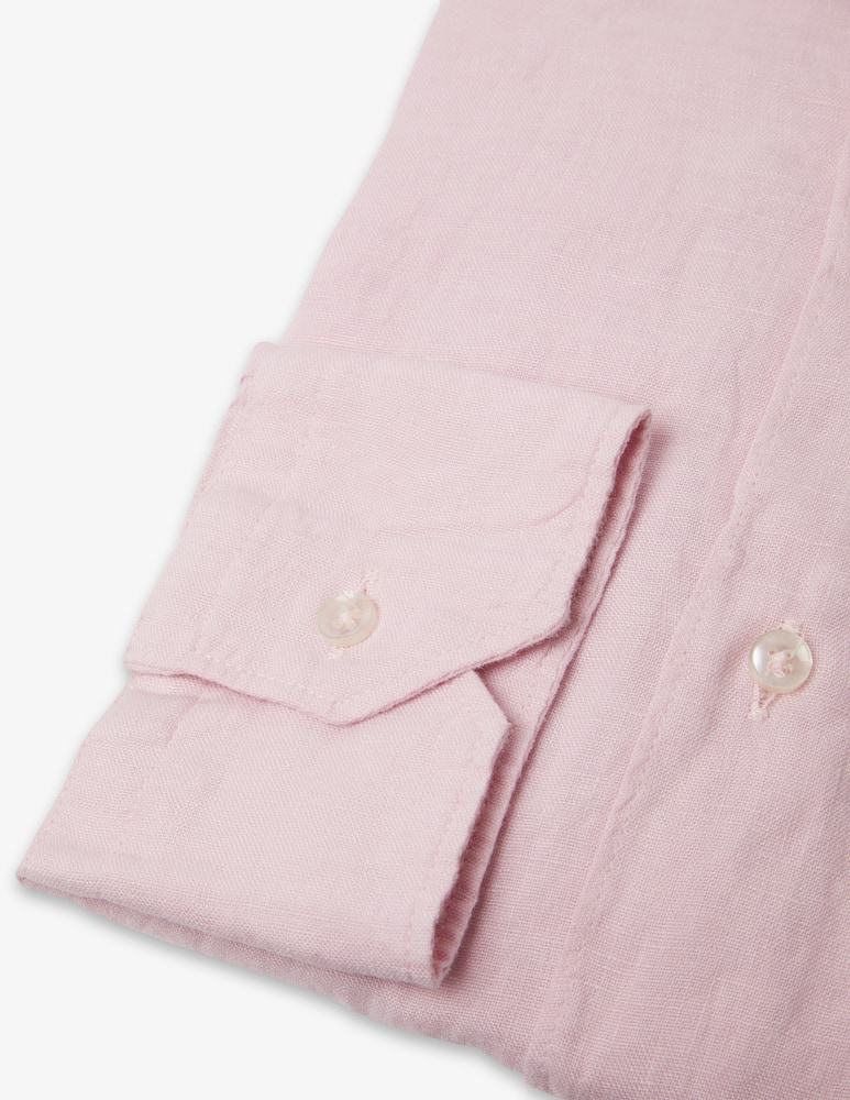Sartoria Italiana Camicia lino reg alamari collo milano - immagine 2 Sartoria Italiana Camicia lino reg alamari collo milano - immagine 2