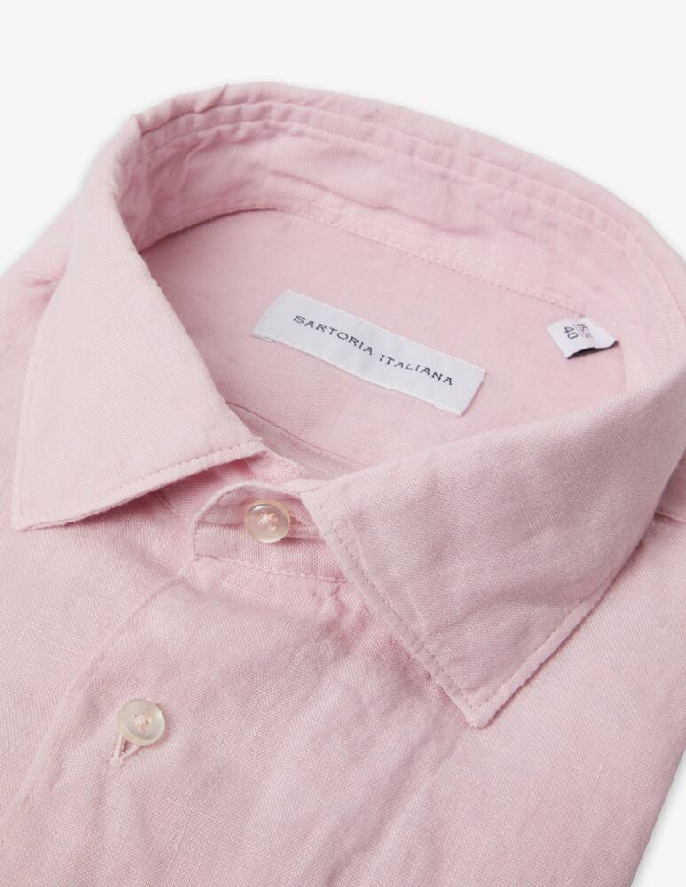 rinascente Sartoria Italiana Camicia lino reg alamari collo milano