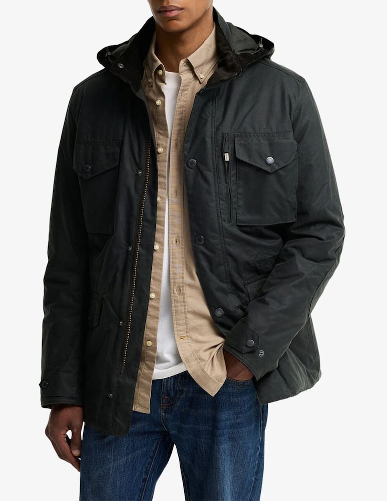 Barbour Waxed hooded jacket - picture 1 Barbour Waxed hooded jacket - picture 1