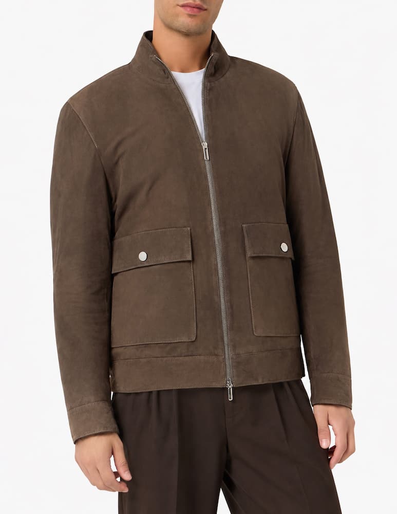 Self Suede zip jacket - picture 1