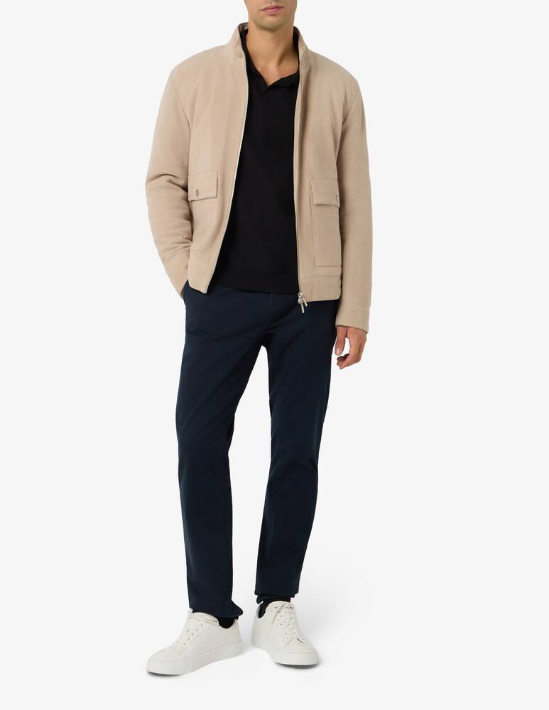 Self suede zip jacket - picture 2