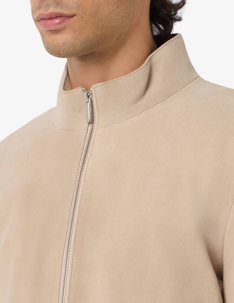 Self suede zip jacket - picture 4