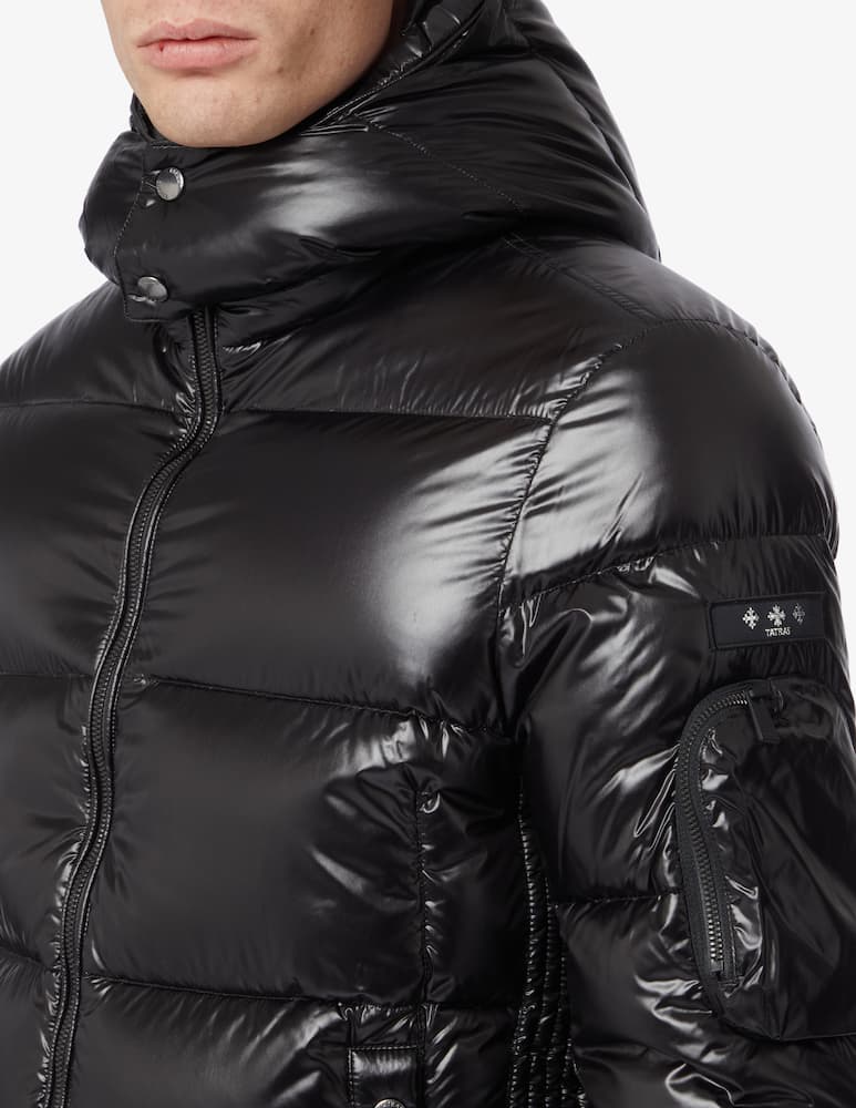 rinascente Tatras Piumino con cappuccio fitted belbo nylon - Nero