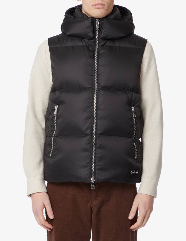 Tatras Nylon microripstop hooded vest - Black - picture 1 Tatras Nylon microripstop hooded vest - Black - picture 1