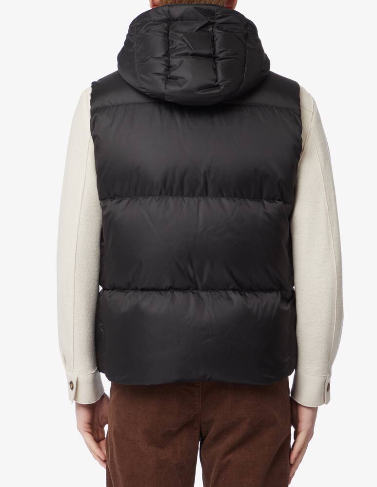 rinascente Tatras Nylon microripstop hooded vest - Black