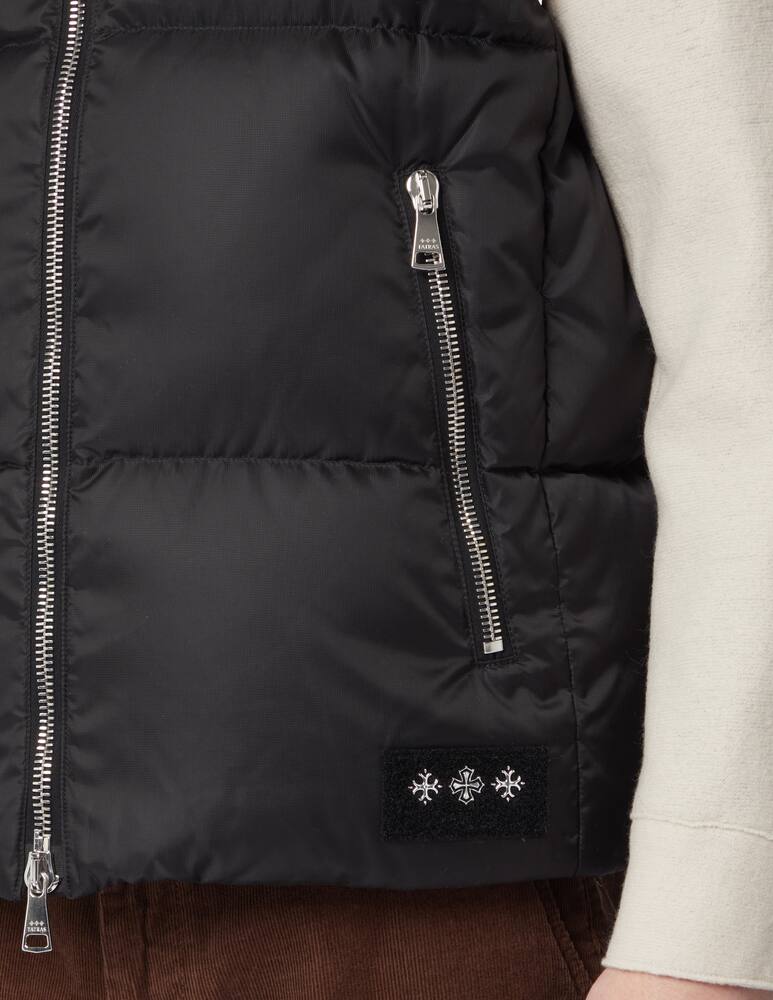 rinascente Tatras Nylon microripstop hooded vest - Black