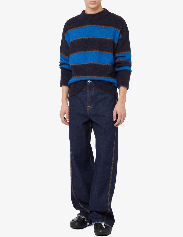 rinascente Atomo Factory Zigzag stripe crewneck jumper