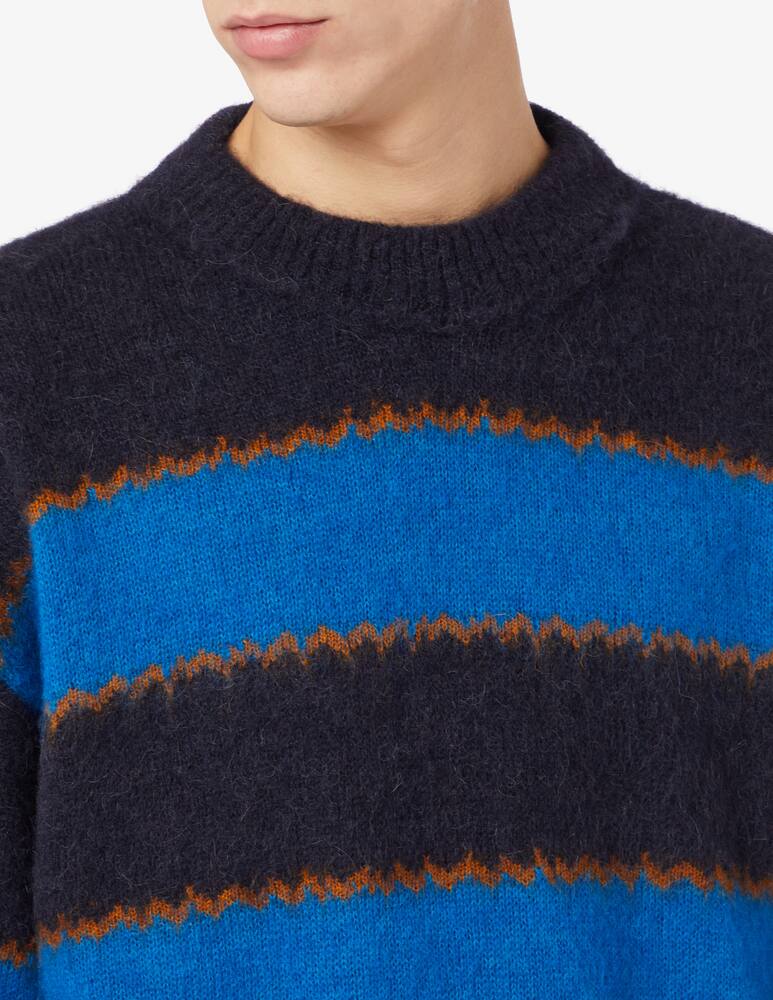 rinascente Atomo Factory Zigzag stripe crewneck jumper