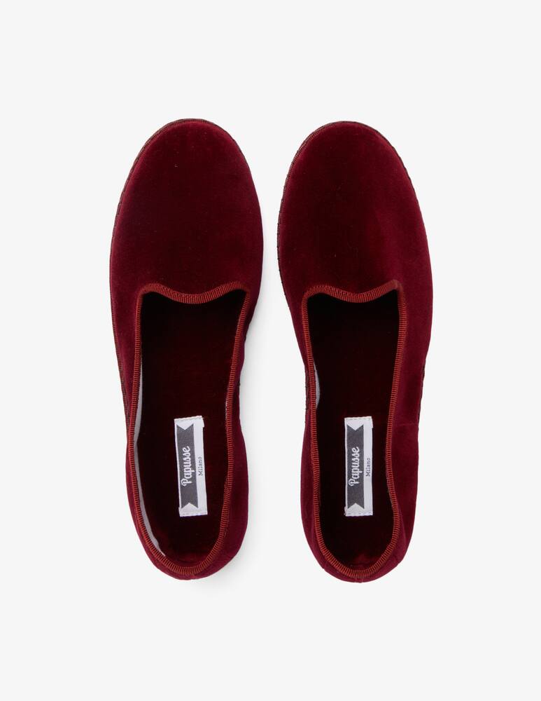 rinascente Papusse Porpora velvet friulane shoes