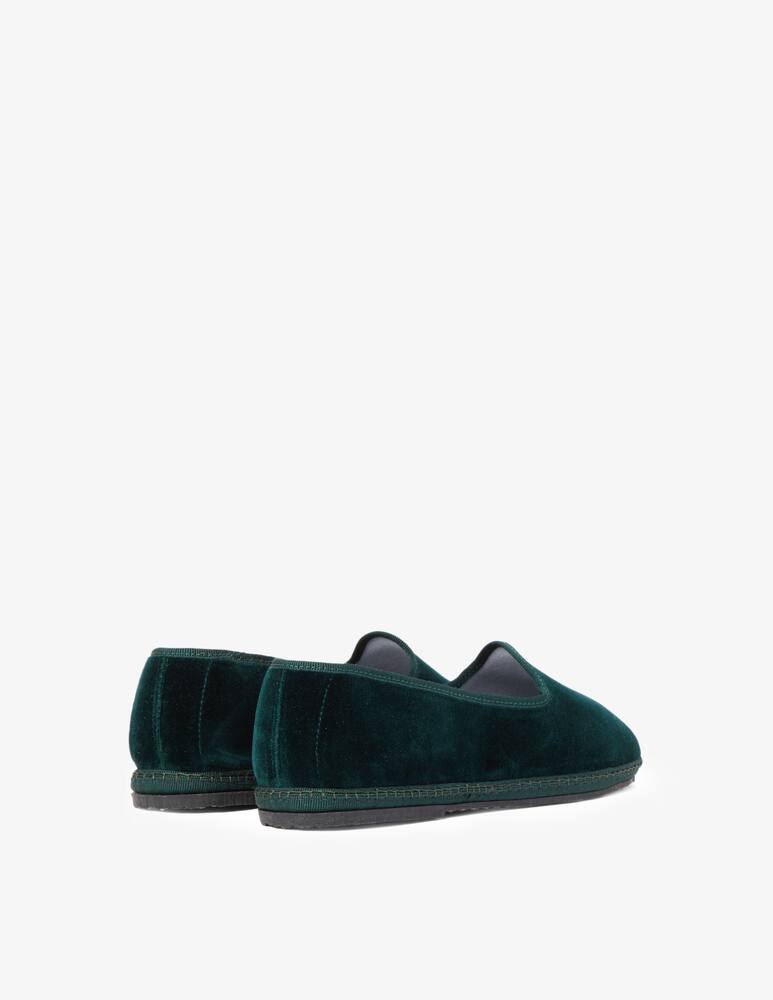 rinascente Papusse Verde velvet friulane shoes
