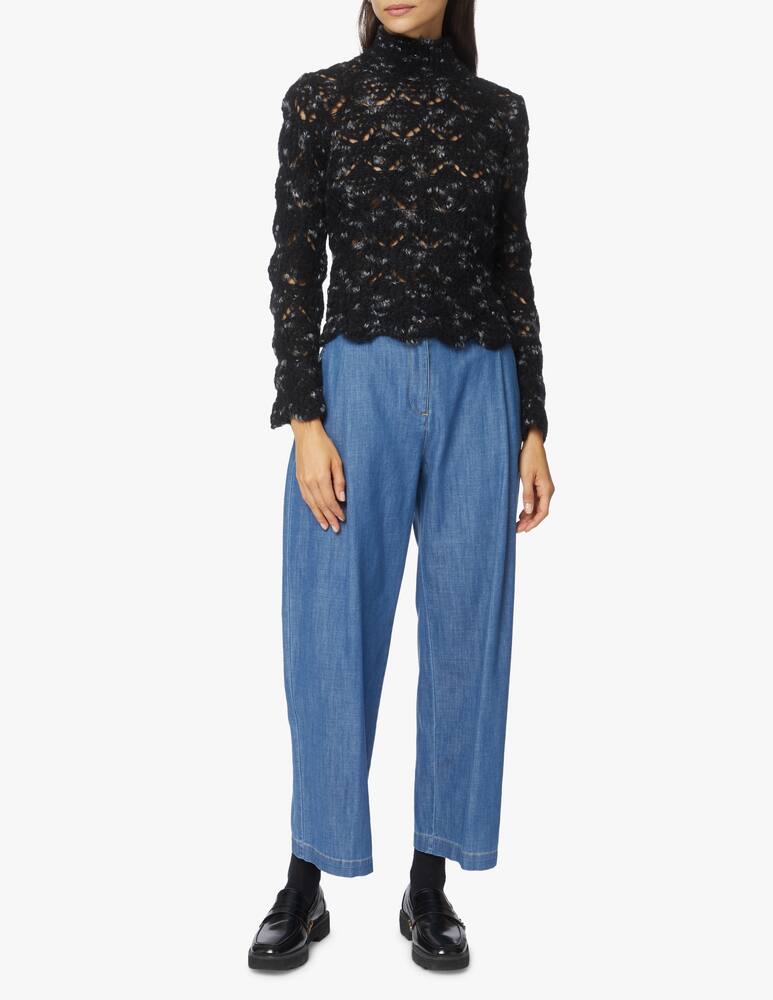 rinascente Jucca Maglia Crop Traforata Bicolor