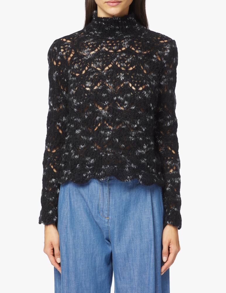 rinascente Jucca Maglia Crop Traforata Bicolor