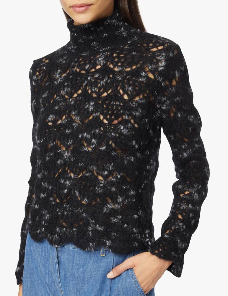 rinascente Jucca Maglia Crop Traforata Bicolor