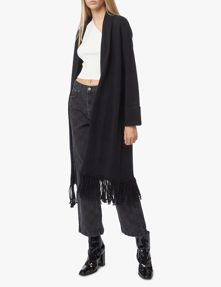 rinascente Jucca Maxi Cardigan Frange