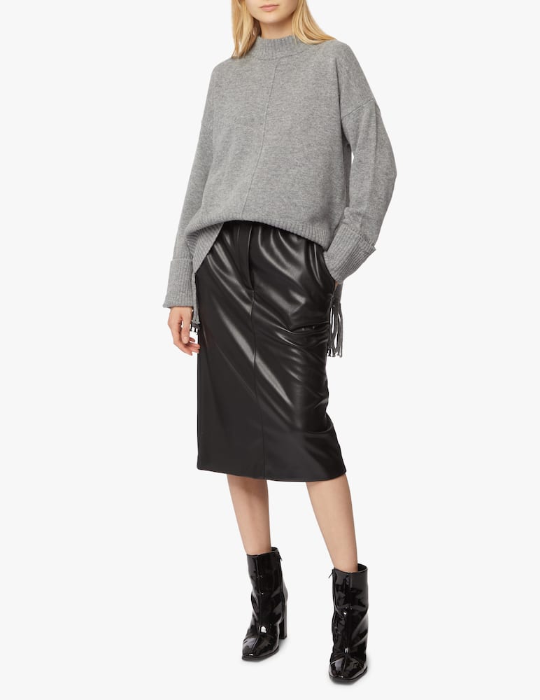 rinascente Jucca Gonna midi similpelle light