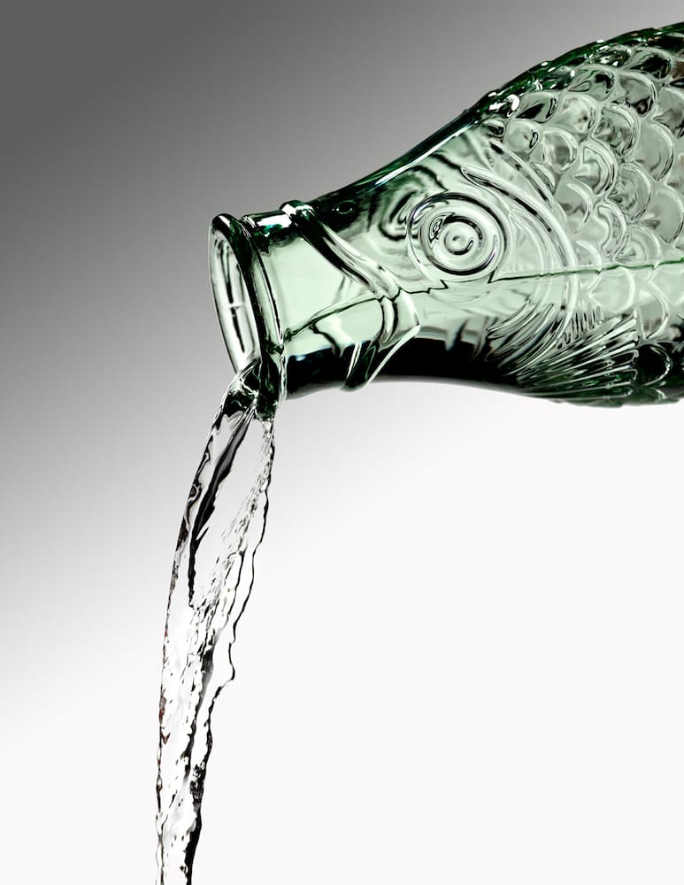 rinascente Serax Bottle 1L Fish & Fish By Paola Navone - Green