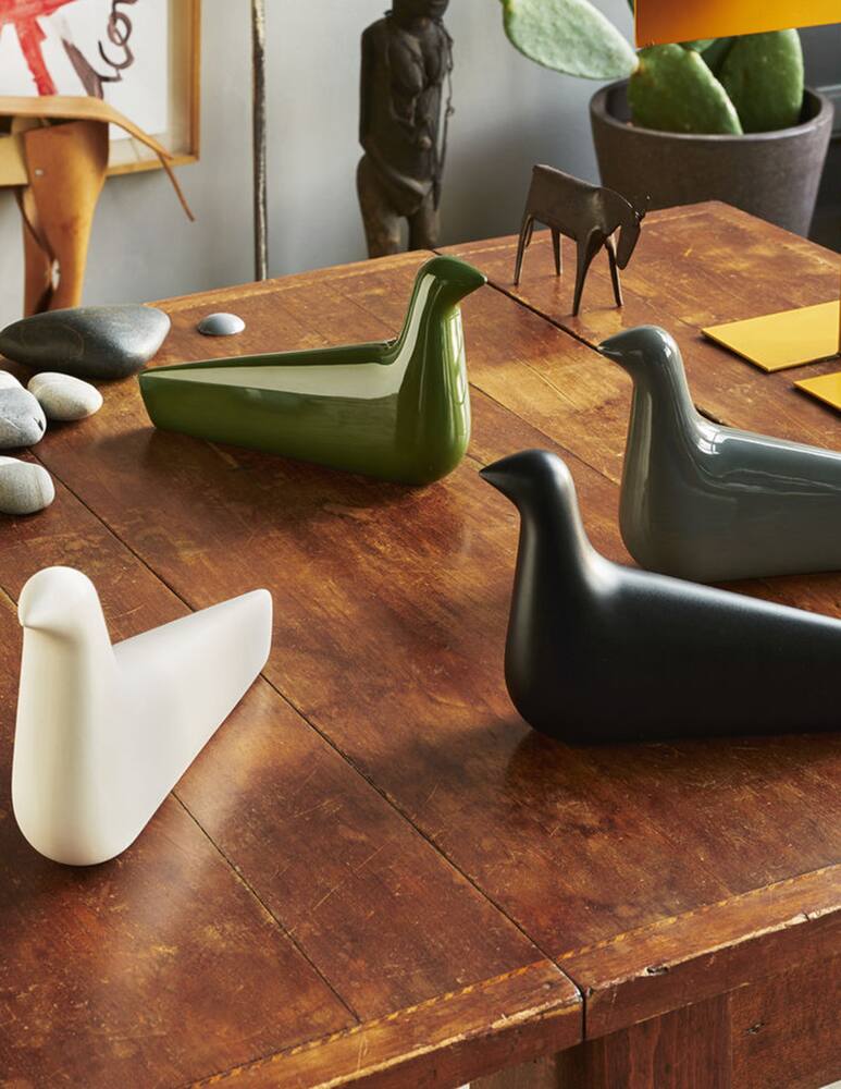 rinascente Vitra L'Oiseau ceramica grigio muschio lucido - Grigio