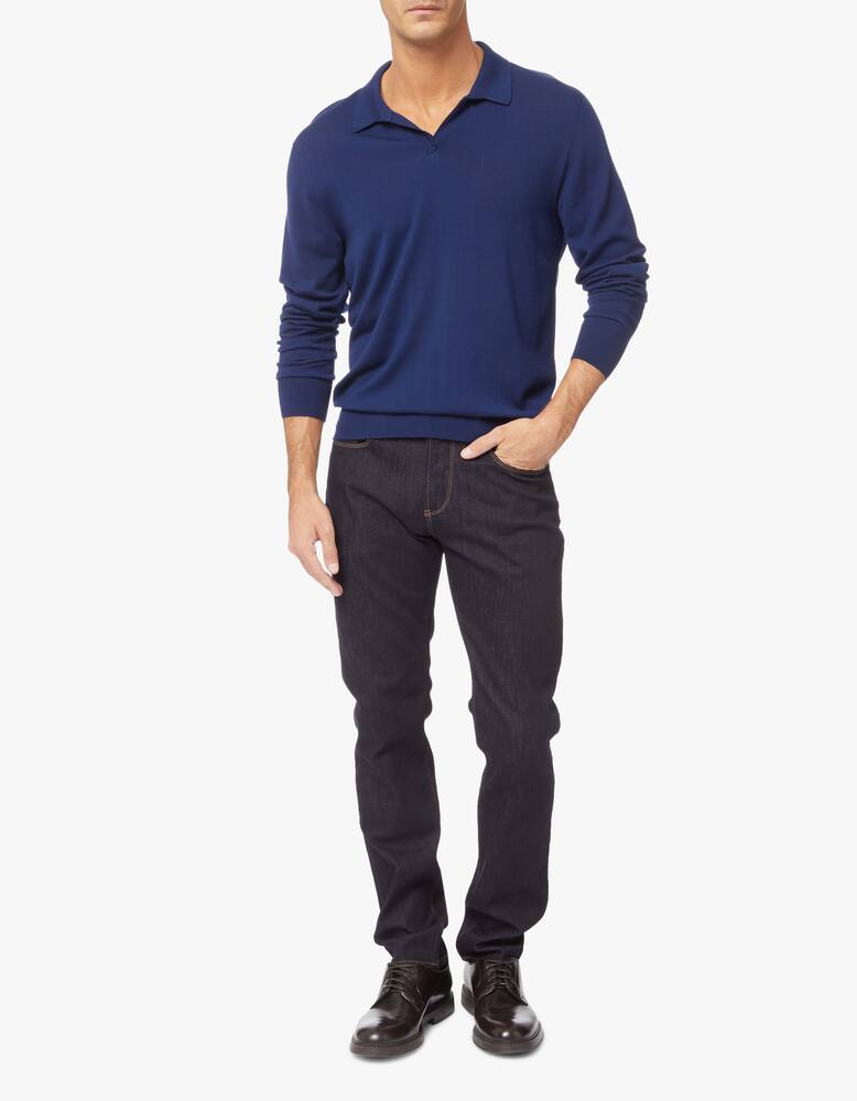 rinascente Sease Knitted super fine virgin wool polo shirt